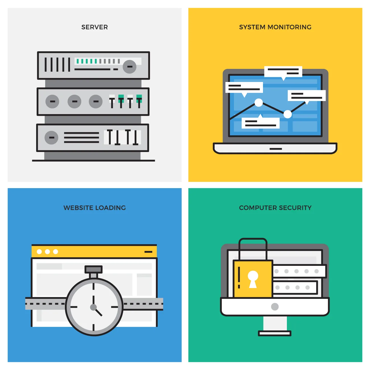 Web hosting control panel dashboard